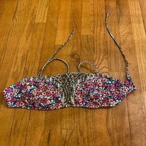 Raisins Girls Size X-Large Floral Bikini Top